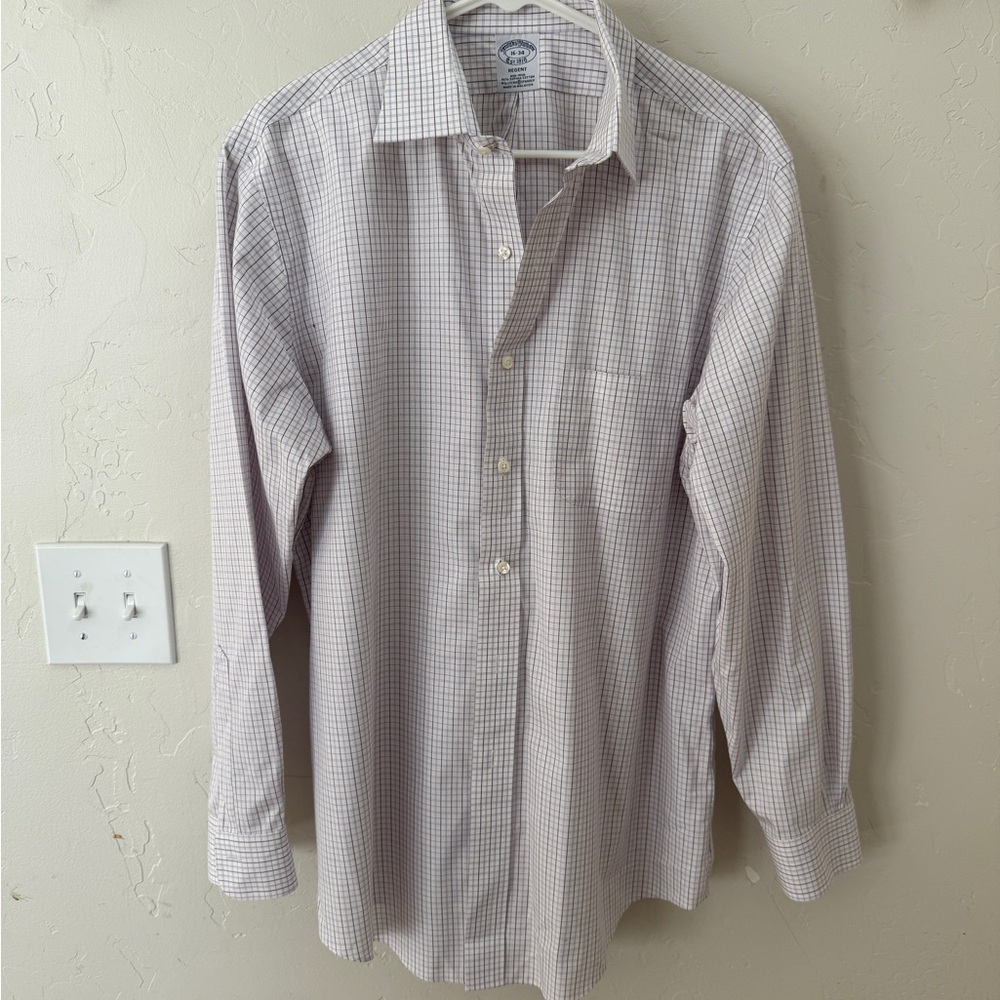 Brooke Brothers Men's Checkered Shirt